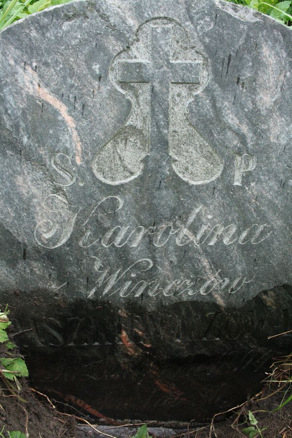 Nagrobek Karoliny Raszkiewicz, cmentarz Na Rossie w Wilnie, stan z 2013