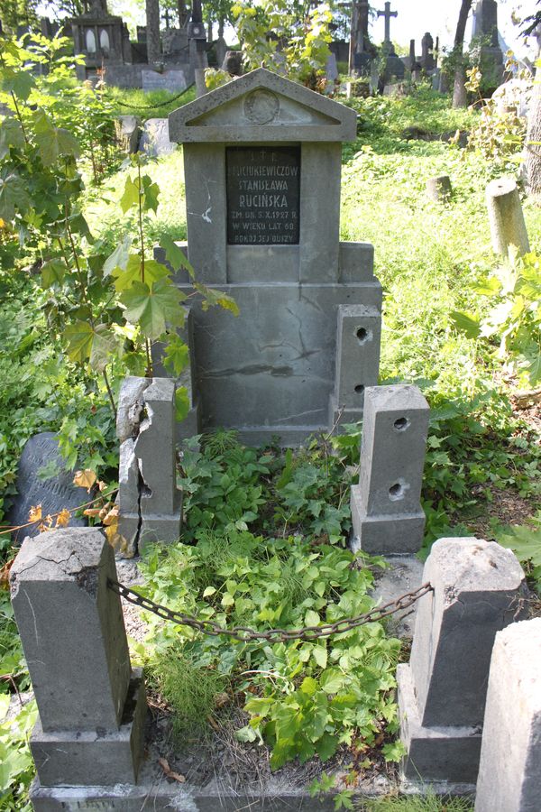 Nagrobek Stanisławy Rucińskiej, cmentarz na Rossie w Wilnie, stan z 2013
