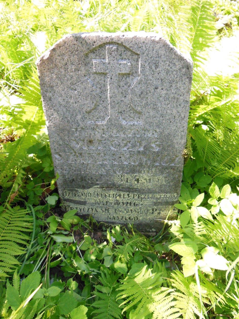 Tombstone of Mieczyslaw Safranowicz, Na Rossa cemetery, Vilnius, 2013