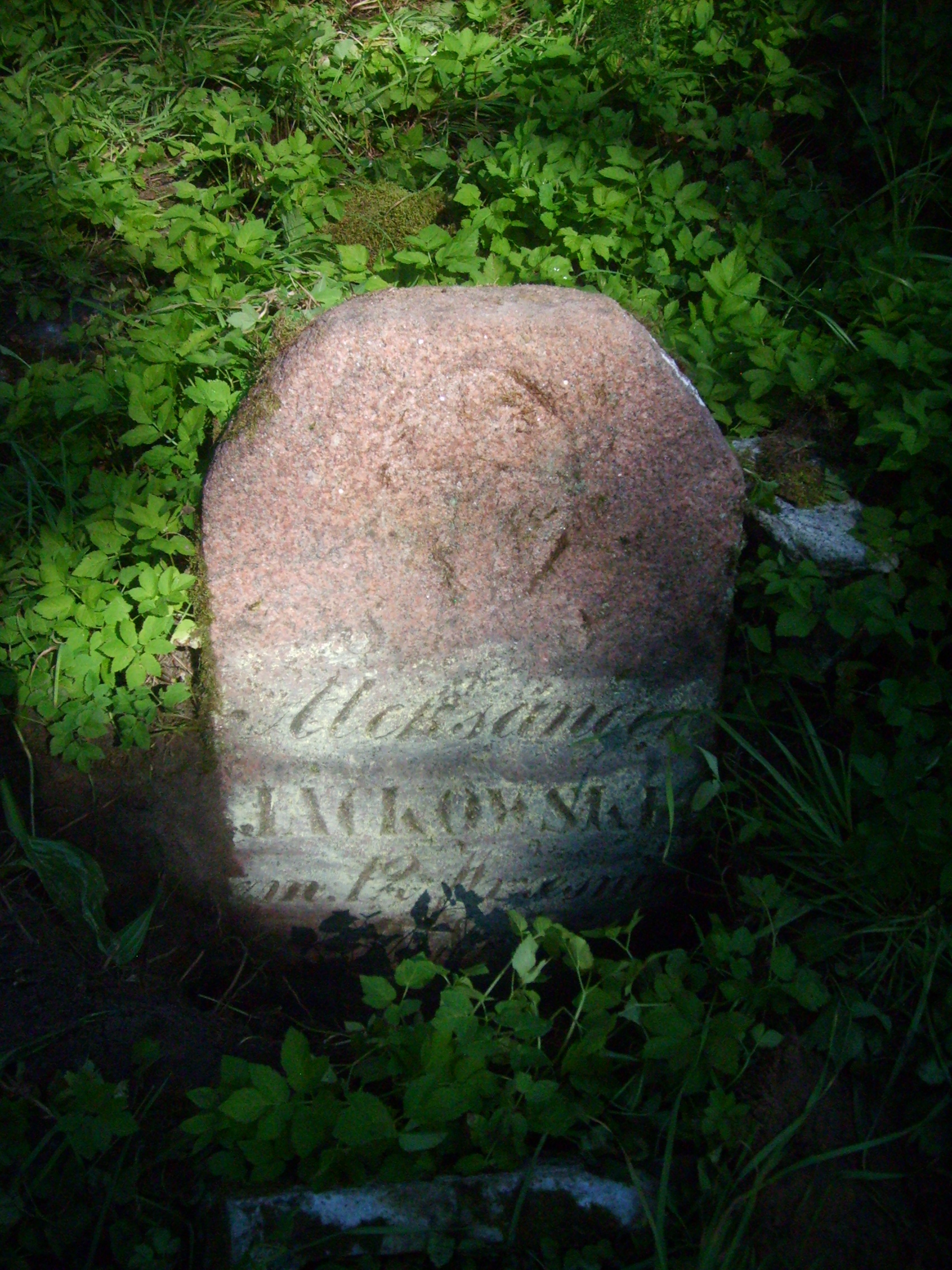 Tombstone of Aleksander Jackowski, Na Rossie cemetery in Vilnius, as of 2013