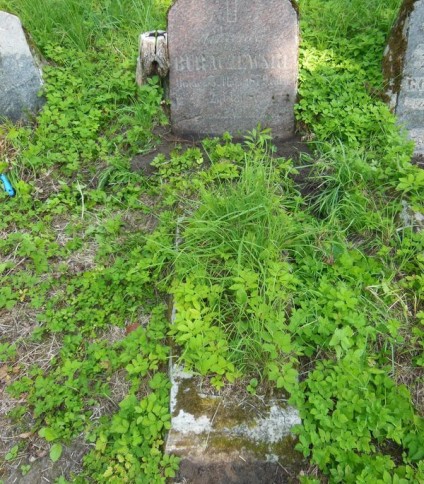 Nagrobek Wincentego Buraczewskiego, cmentarz Na Rossie w Wilnie, stan z 2013