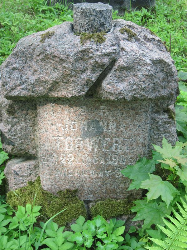 Nagrobek Johanny Torwert, cmentarz na Rossie w Wilnie, stan na 2013 r.
