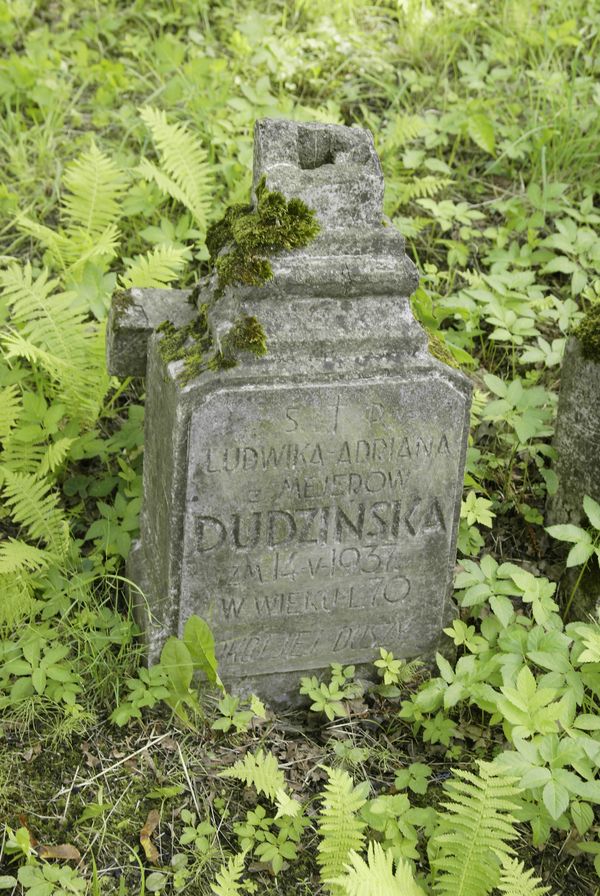 Nagrobek Ludwiki Dudzińskiej, cmentarz na Rossie w Wilnie, stan z 2013