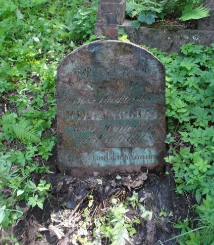 Nagrobek Ewy Wilkanc, cmentarz Na Rossie w Wilnie, stan z 2012 roku