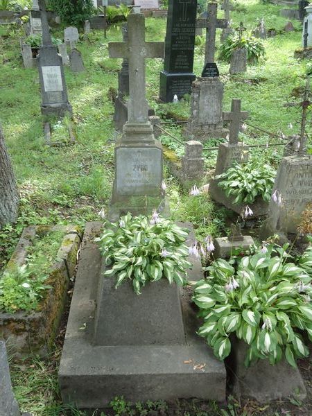 Nagrobek Stanisława Żygo z cmentarza na Rossie w Wilnie, stan z 2013 roku