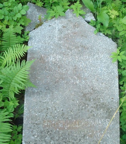 Nagrobek Michała Bielaka, cmentarz na Rossie w Wilnie, stan na rok 2013