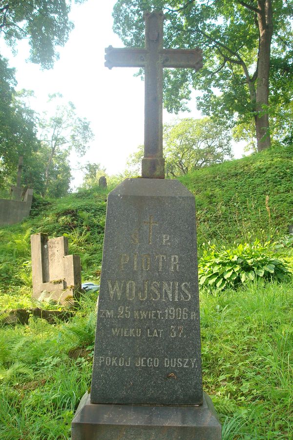 Nagrobek Piotra Wojsnisa, Cmentarz na Rossie w Wilnie, stan na rok 2013