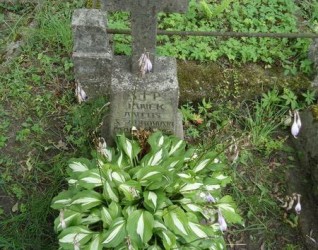 Nagrobek Jana Antoniego Szadkowskiego z cmentarza na Rossie w Wilnie, stan z 2013 roku