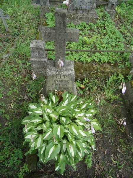 Nagrobek Jana Antoniego Szadkowskiego z cmentarza na Rossie w Wilnie, stan z 2013 roku