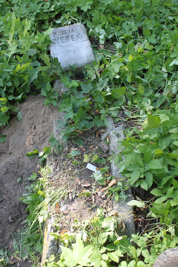 Tombstone of Lucyna Werek, Rossa cemetery in Vilnius, as of 2013