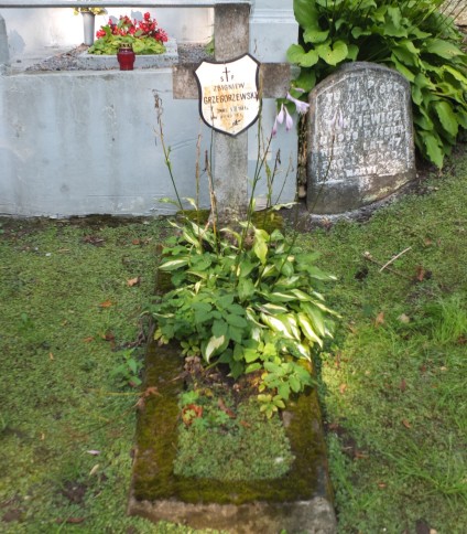 Nagrobek Zbigniewa Grzegorzewskiego, cmentarz Na Rossie w Wilnie, stan z 2013