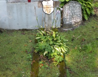 Nagrobek Zbigniewa Grzegorzewskiego, cmentarz Na Rossie w Wilnie, stan z 2013