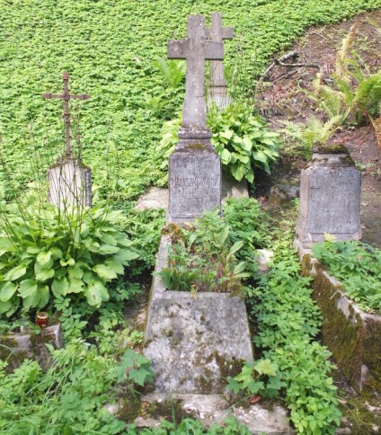 Nagrobek Pawła Małaszkiewicza, cmentarz Na Rossie w Wilnie, stan z 2013