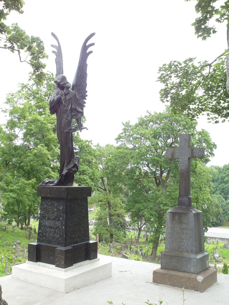 Tombstone of Iza Salmonowicz, Na Rossie cemetery in Vilnius, state of 2015