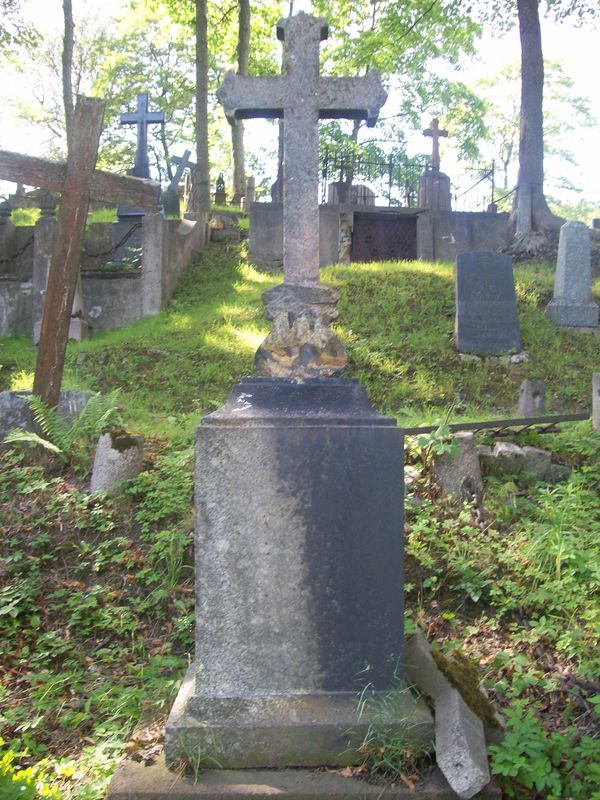 Tombstone of Adam Piepol, Na Rossie cemetery in Vilnius, state of 2013