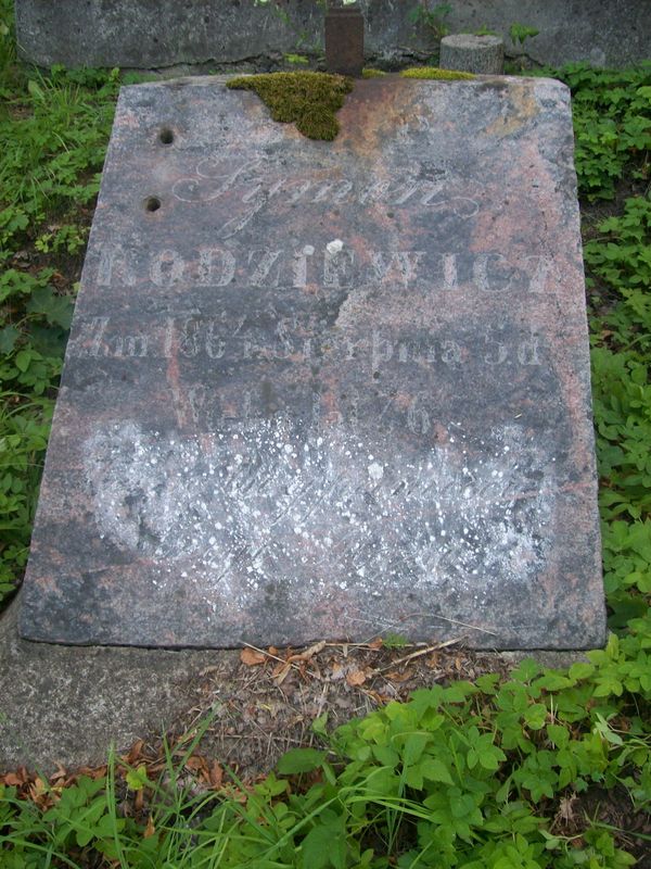 Tombstone of Tymon Kodziewicz, Na Rossie cemetery in Vilnius, as of 2013