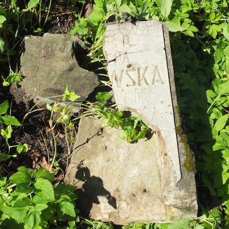 Tombstone of Helena and Petronela Biszewski, Na Rossie cemetery in Vilnius, as of 2013