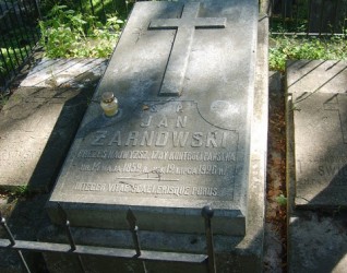 Nagrobek Jana Żarnowskiego, cmentarz Na Rossie w Wilnie, stan z 2013 r.