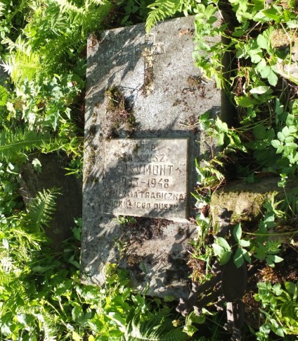 Nagrobek Tadeusza Ejsymonta, cmentarz Na Rossie w Wilnie, stan z 2013