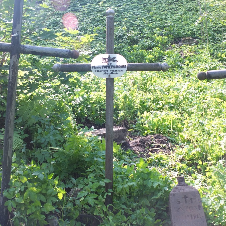 Tombstone of Maria Kookelygin, Na Rossa cemetery, Vilnius, 2013
