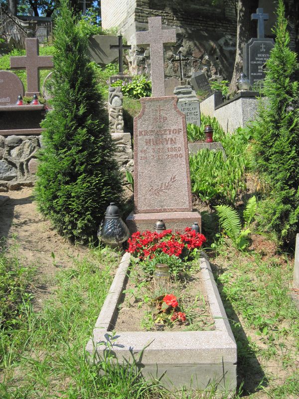Nagrobek Krzysztofa Huryn, cmentarz na Rossie w Wilnie, stan na 2013 r.