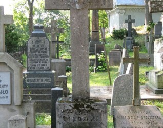 Nagrobek Antoniego Kruszewskiego, cmentarz na Rossie w Wilnie, stan z 2013 r.