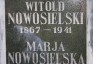 Fotografia przedstawiająca Nagrobek Marii i Witolda Nowosielskich
