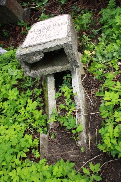 Tombstone of Aniela Vishnevska, Rossa cemetery in Vilnius, as of 2013