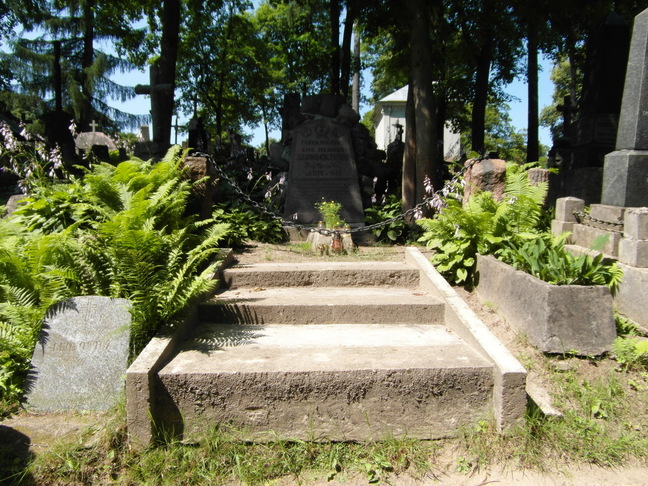 Tombstone of Eusebius Slowacki, Na Rossie cemetery in Vilnius, as of 2013