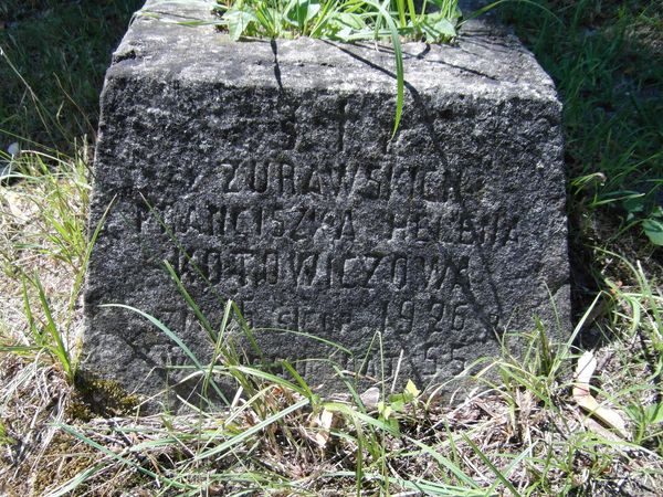 Tombstone of Franciszka Kotowicz, Na Rossie cemetery in Vilnius, as of 2013