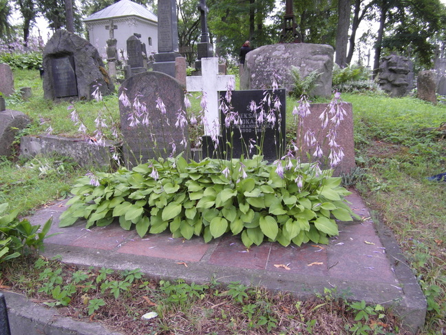 Tombstone of Teresa and Josef Baranowski, Na Rossie cemetery in Vilnius, as of 2013
