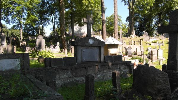 Grobowiec rodziny Podwińskich, cmentarz Na Rossie w Wilnie, stan z 2013
