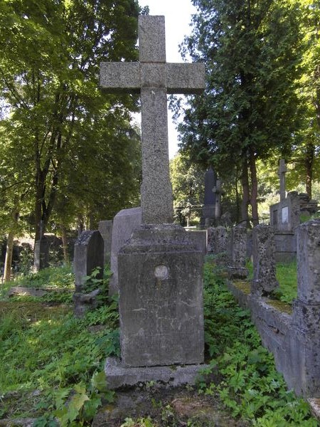Nagrobek Elżbiety Cerfas, cmentarz Na Rossie w Wilnie, stan z 2013