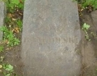 Nagrobek Józefa Bańkowskiego, cmentarz Na Rossie w Wilnie, stan z 2013 r.