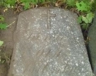 Nagrobek Oli Bańkowskiej, cmentarz Na Rossie w Wilnie, stan z 2013 r.