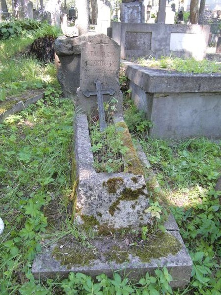 Tombstone of Stanislaw Paszkowski, Na Rossie cemetery in Vilnius, as of 2013