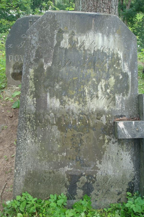 Tombstone of Tekla Komayevskaya, Na Rossa cemetery in Vilnius, as of 2013