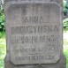 Fotografia przedstawiająca Tombstone of Anna Dobużyńska