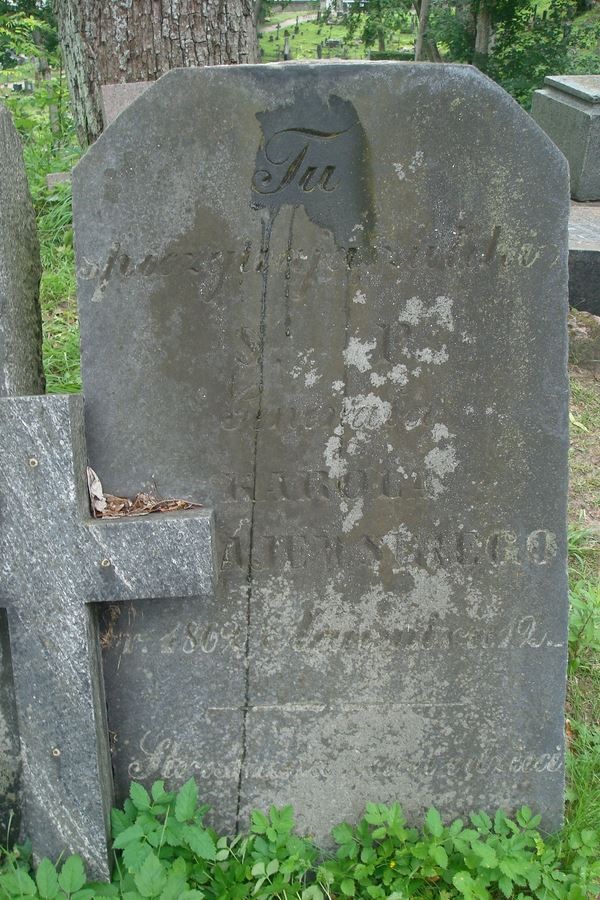 Tombstone of Karol Komayevsky, Na Rossie cemetery in Vilnius, as of 2013