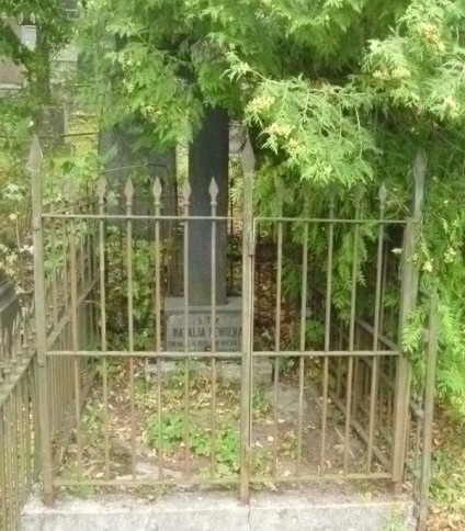 Nagrobek Natalii Lewickiej, cmentarz Na Rossie w Wilnie, stan z 2013