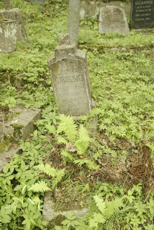 Nagrobek Józefy Girulskiej, cmentarz na Rossie w Wilnie, stan z 2013