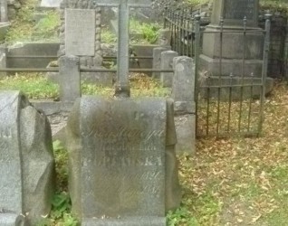 Nagrobek Konstancji Popławskiej, cmentarz Na Rossie w Wilnie, stan z 2013