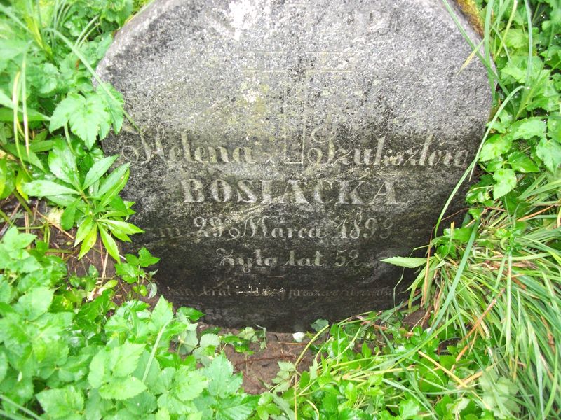 Tombstone of Helena Bosacka, Ross cemetery in Vilnius, as of 2013.