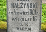 Fotografia przedstawiająca Tombstone of Mary Lenczkewicz and Joseph Malzynski