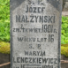 Fotografia przedstawiająca Tombstone of Mary Lenczkewicz and Joseph Malzynski