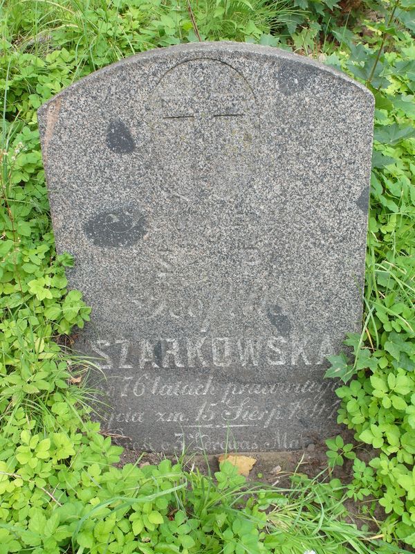 Tombstone of Teofila Szarkowska, Ross cemetery in Vilnius, as of 2013.