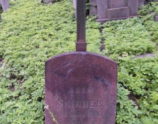 Nagrobek Adama Skindera, cmentarz Na Rossie w Wilnie, stan z 2013