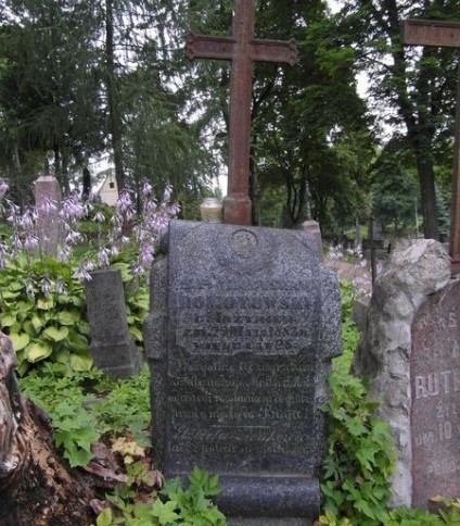 Nagrobek Władysława Romotowskiego i Elżbiety Zienkowicz, cmentarz Na Rossie w Wilnie, stan z 2013