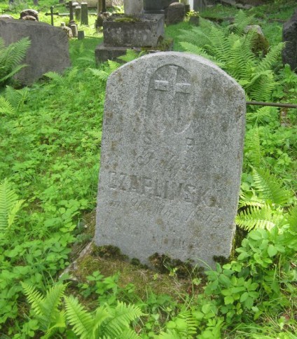 Nagrobek Julii Czaplińskiej, cmentarz na Rossie, stan z 2013 roku