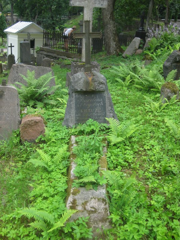 Tombstone of Karolina Krauze, Ross cemetery, as of 2013
